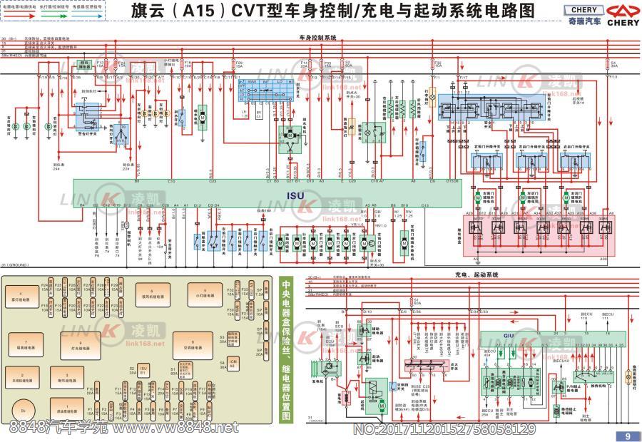 奇瑞汽车 2 奇瑞旗云A15 CVT车型电路图